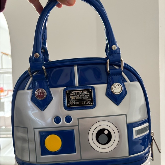 Loungefly Handbags - Loungefly Star Wars Blue and Silver Handbag